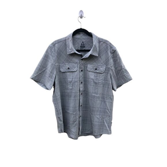 Gerry Short Sleeve Button Up Grey Large (L) Quick Dry - Picture 1 of 7